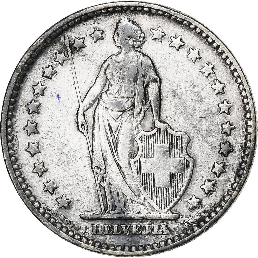 Schweiz, 2 Francs, 1937, Bern, Silber, SS, KM:21