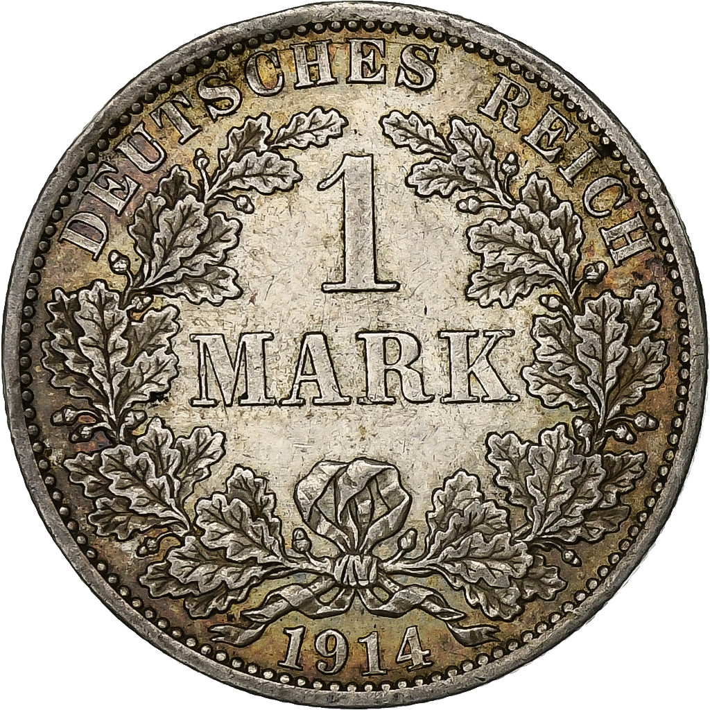 GERMANIA - IMPERO, Wilhelm II, Mark, 1914, Berlin, Argento, BB+, KM:14