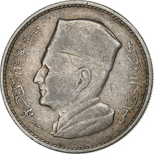 Marruecos, Mohammed V, Dirham, 1960 / AH 1380, Paris, Plata, BC+, KM:55