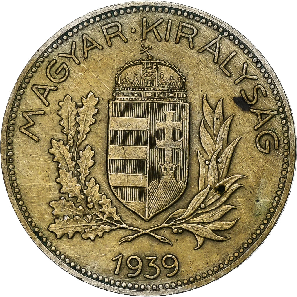 Ungarn, Pengo, 1939, Budapest, Silber, SS, KM:510