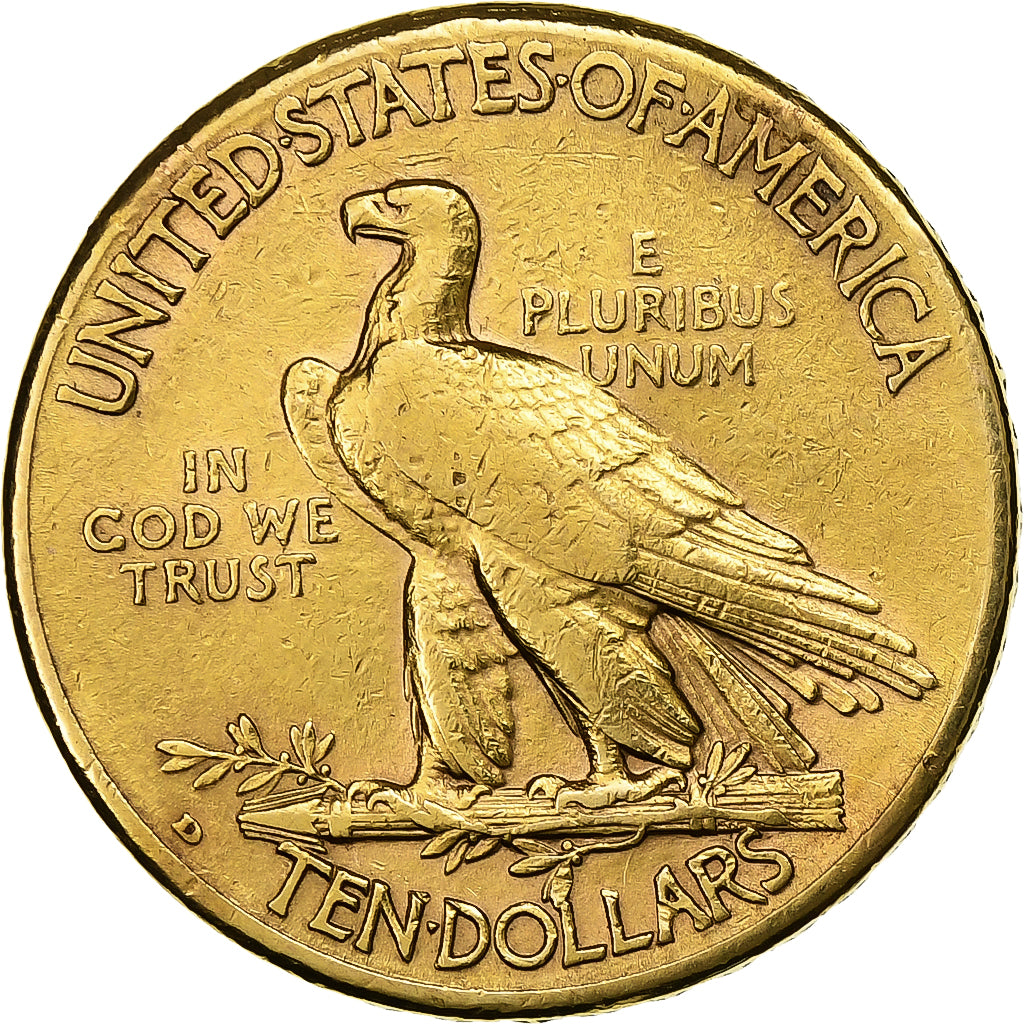 United States, $10, Eagle, Indian Head, 1910, U.S. Mint, Gold, AU(55-58), KM:130