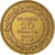 Tunisia, Ali Bey, 20 Francs, 1892/AH1309, Paris, Gold, AU(50-53), Lecompte:444