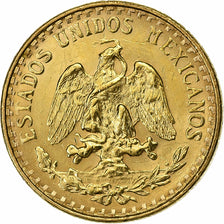 México, 2 Pesos, 1945, Mexico City, Dourado, AU(55-58), KM:461