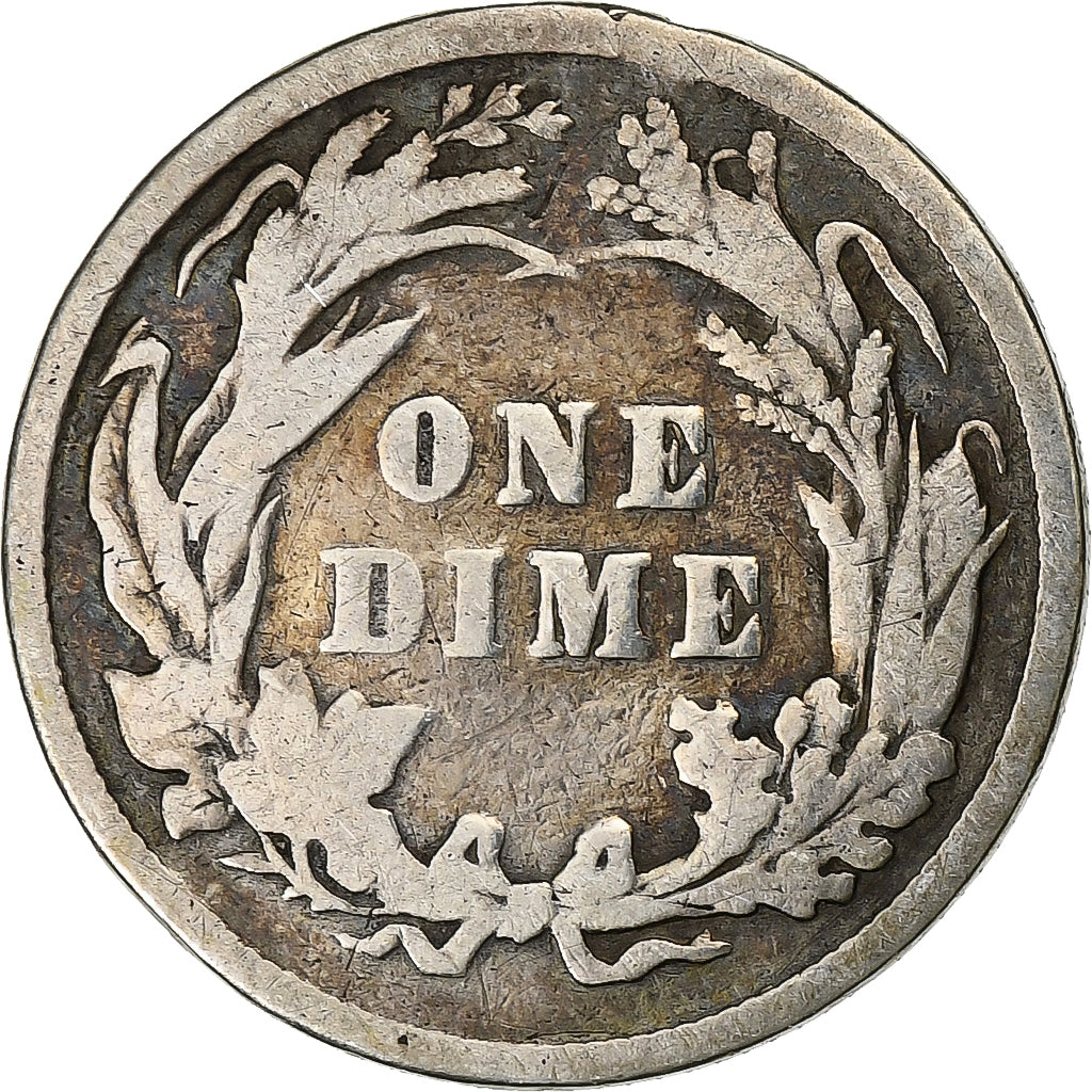 Vereinigte Staaten, Dime, Barber, 1897, U.S. Mint, Silber, S+, KM:113