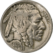 United States, 5 Cents, Buffalo, 1920, U.S. Mint, Copper-nickel, EF(40-45)