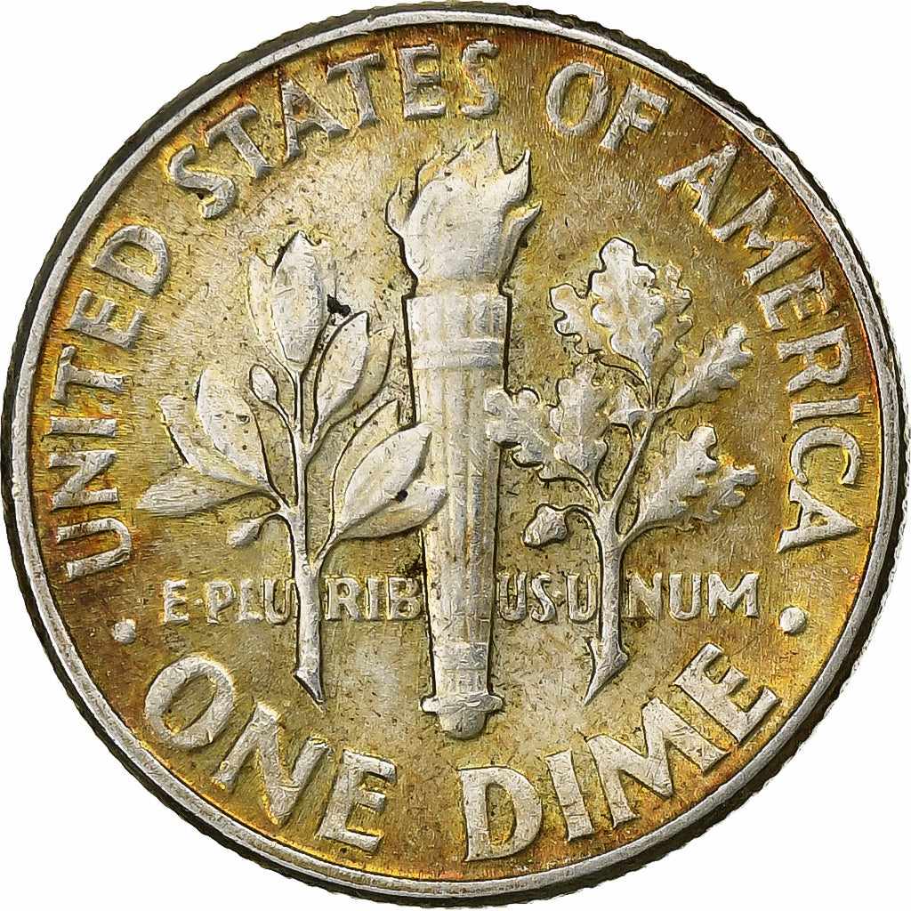 United States, Dime, Roosevelt, 1956, U.S. Mint, Silver, AU(50-53), KM:195