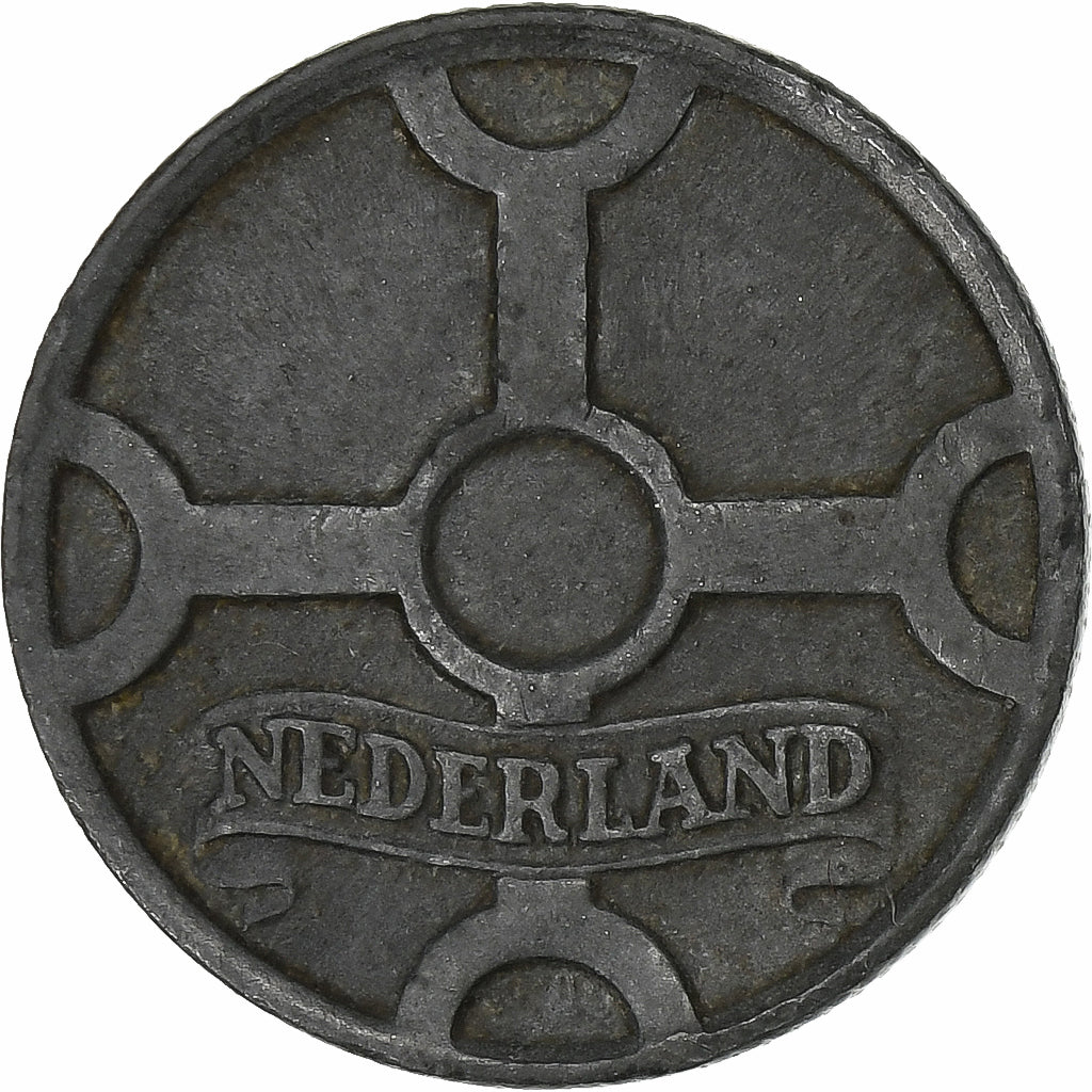 Holandia, Wilhelmina I, Cent, 1942, Cynk, AU(50-53), KM:170