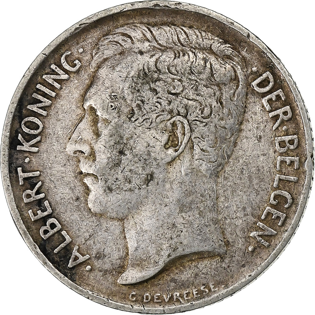 Belgium, Albert I, 50 Centimes, 1911, Silver, VF(30-35), KM:71