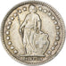 Suiza, 1/2 Franc, 1937, Bern, Plata, MBC, KM:23