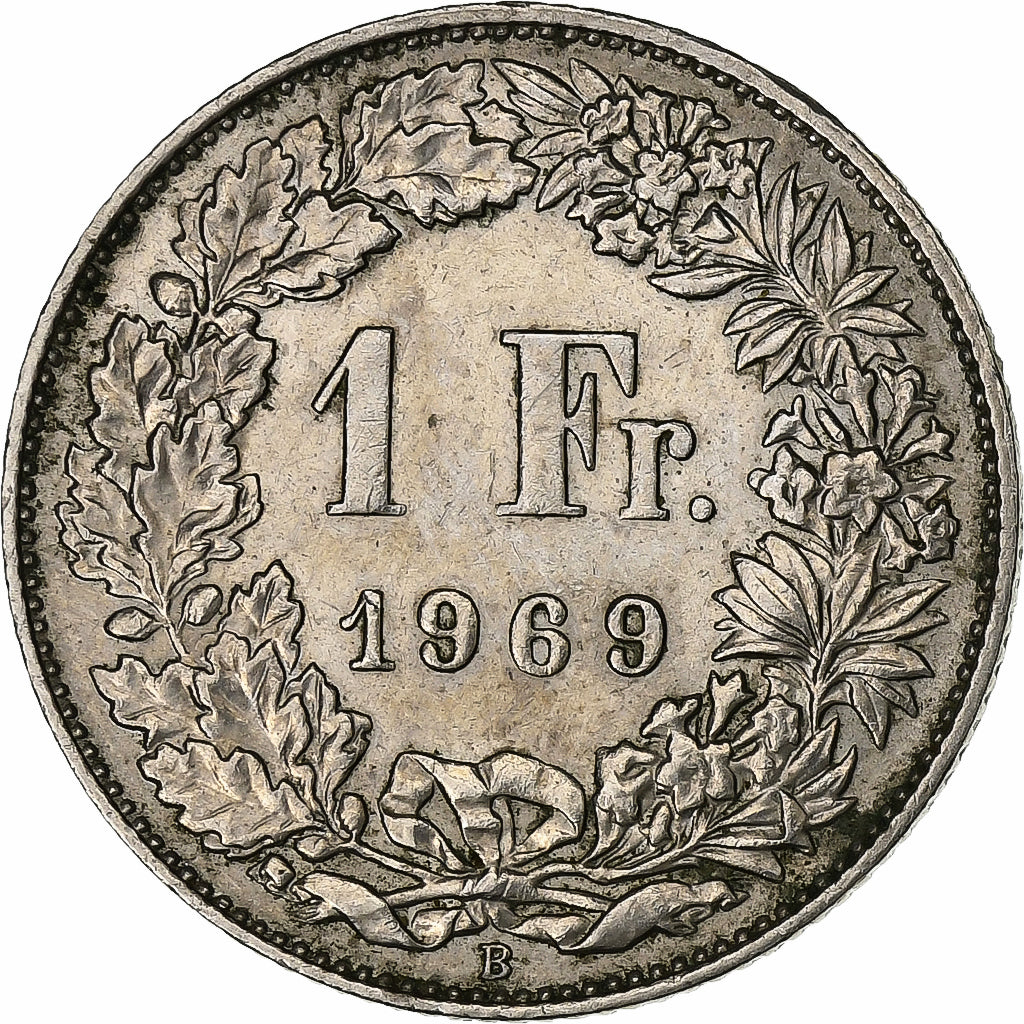 Svizzera, Franc, 1969, Bern, Rame-nichel, BB, KM:24a.1