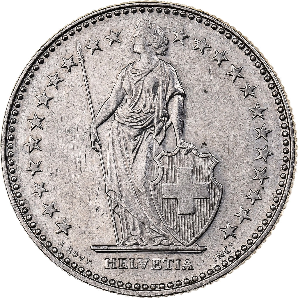 Svizzera, 2 Francs, 1991, Bern, Rame-nichel, BB+, KM:21a.3