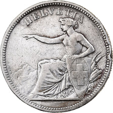 Switzerland, 5 Francs, 1874, Bruxelles, Silver, VF(30-35), KM:11