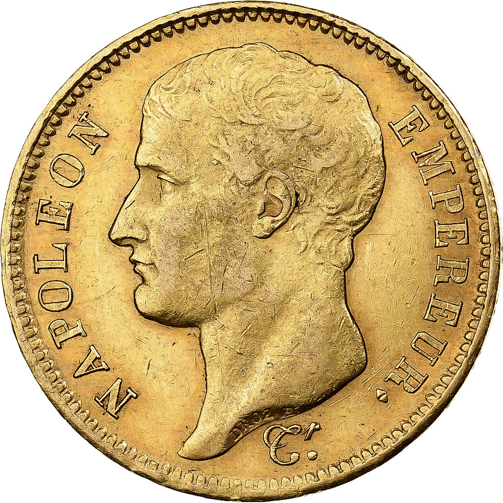 Frankrijk, Napoleon I, 40 Francs, 1807, Lille, Rare, Goud, ZF, Gadoury:1082a