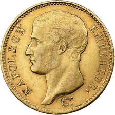 Frankrijk, Napoleon I, 40 Francs, 1807, Lille, Rare, Goud, ZF, Gadoury:1082a
