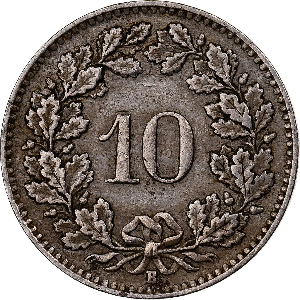 Svizzera, 10 Rappen, 1951, Bern, Rame-nichel, BB, KM:27