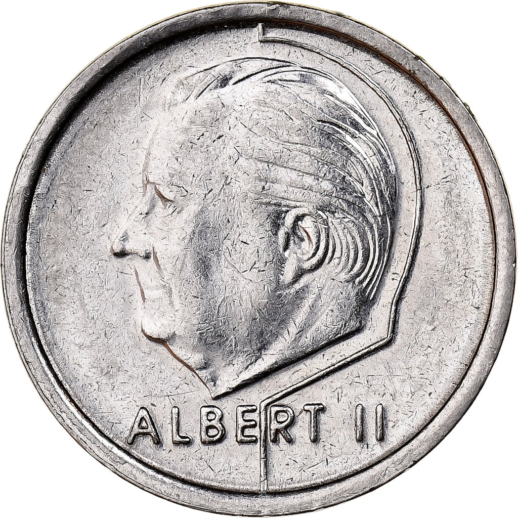 Bélgica, Albert II, Franc, 1994, Níquel chapado en hierro, MBC, KM:188