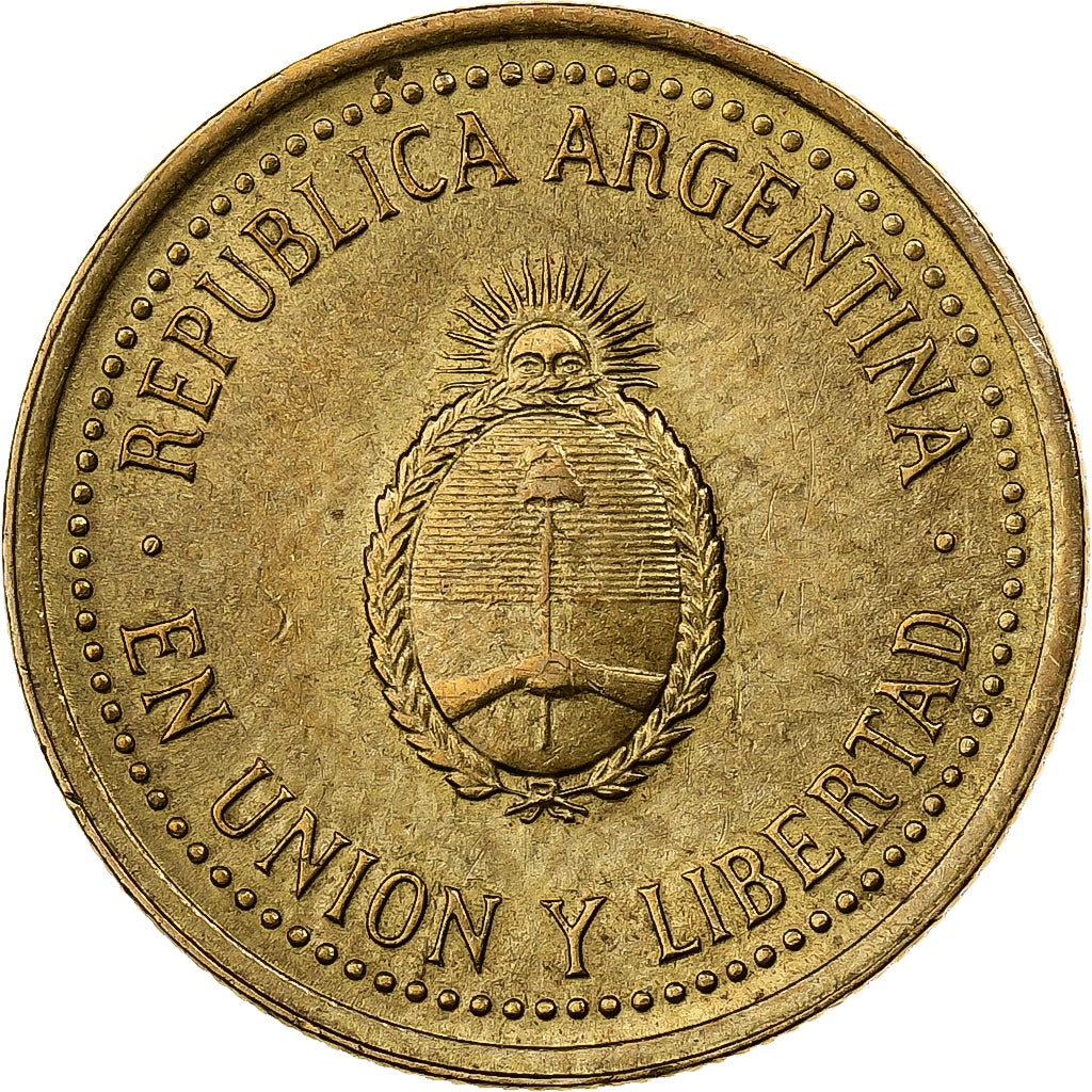 Argentina, 10 Centavos, 1992, Alluminio-bronzo, BB, KM:107