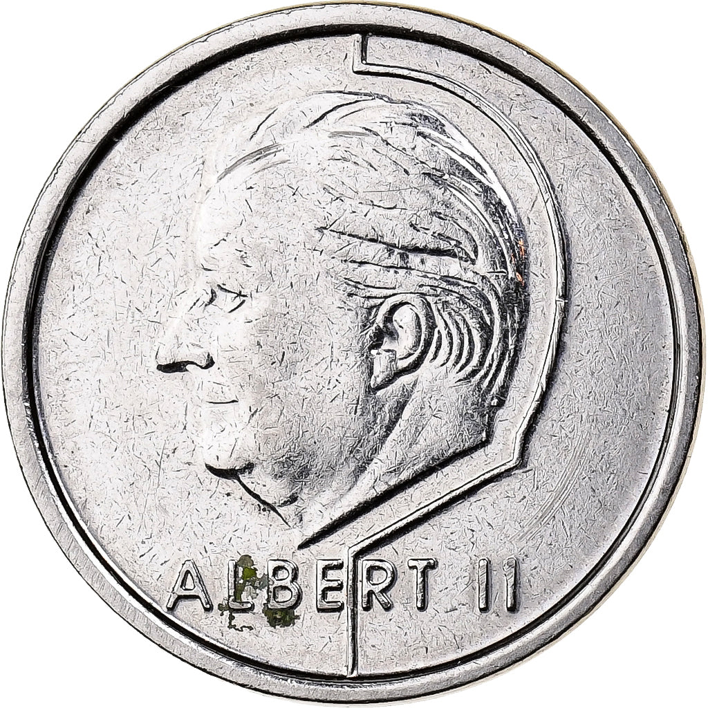Belgien, Albert II, Franc, 1996, Nickel Plated Iron, SS, KM:188