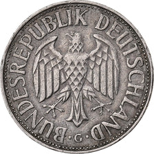 GERMANY - FEDERAL REPUBLIC, Mark, 1964, Karlsruhe, Copper-nickel, EF(40-45)
