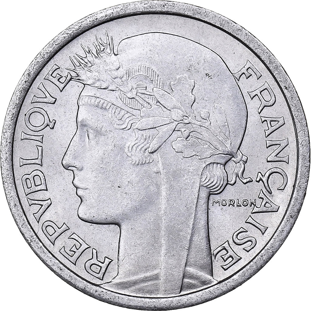 France, Franc, Morlon, 1958, Paris, Aluminum, AU(55-58), Gadoury:473b, KM:885a.1