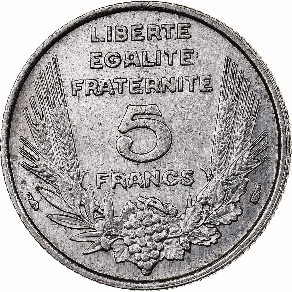 Francia, 5 Francs, Bazor, 1933, Paris, Níquel, MBC+, Gadoury:753, KM:887