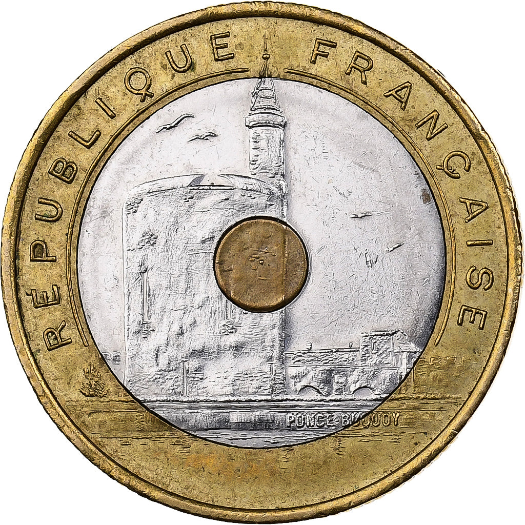Frankrijk, 20 Francs, Jeux Méditerranéens, 1993, Tri-Metallic, PR