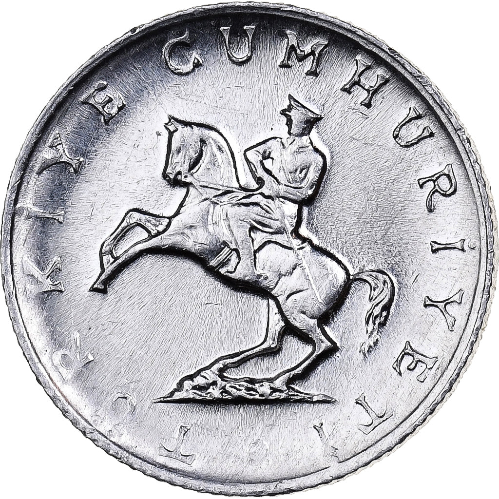 Turquía, 5 Lira, 1983, Aluminio, EBC, KM:949.2