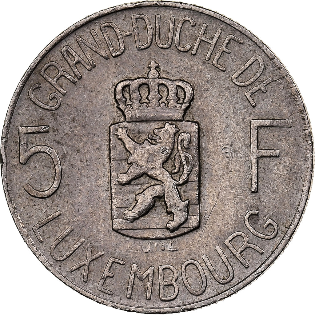 Luxemburg, Charlotte, 5 Francs, 1962, Cupro-nikkel, ZF, KM:51
