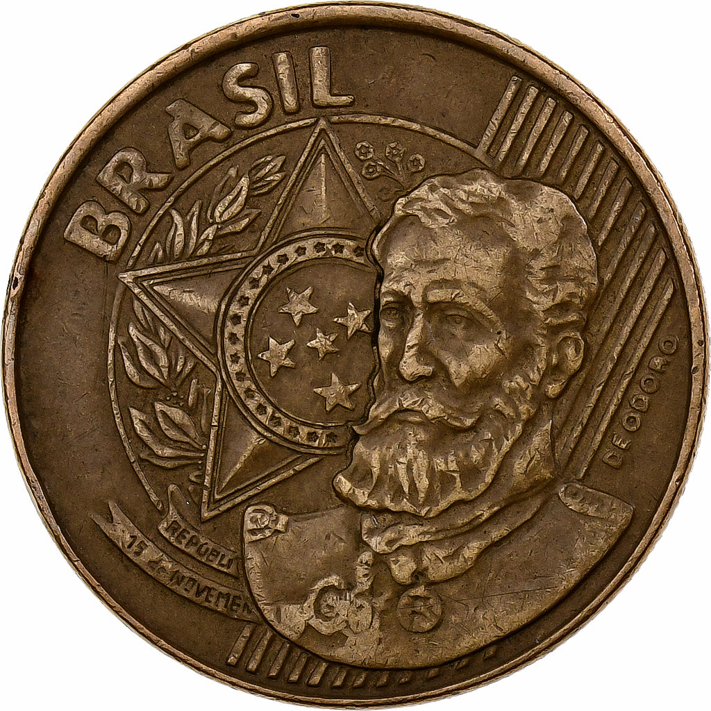 Brasile, 25 Centavos, 1999, Acciaio placcato in bronzo, BB, KM:650