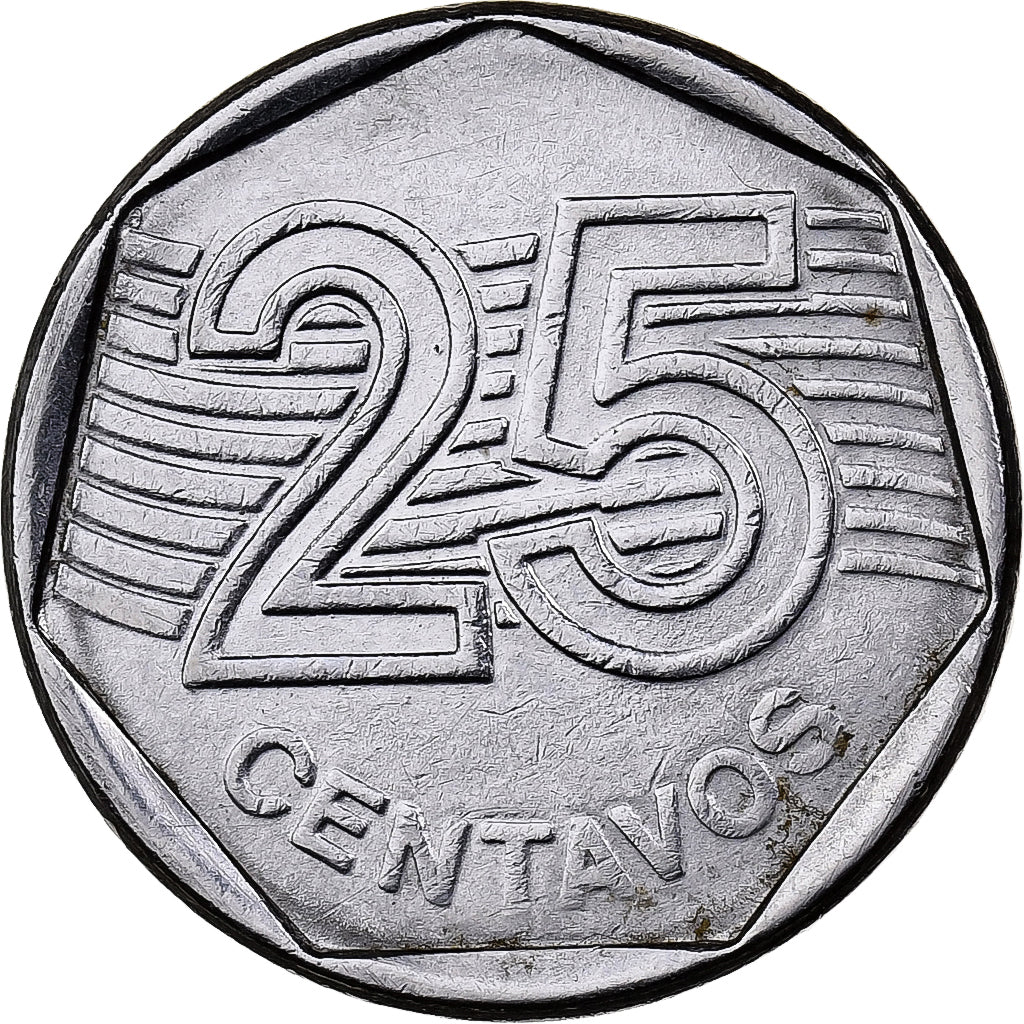 Brazil, 25 Centavos, 1994, Stainless Steel, AU(50-53), KM:634