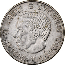 Suecia, Gustaf VI, Krona, 1962, Plata, MBC, KM:826
