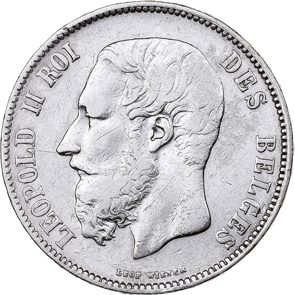 Belgium, Leopold II, 5 Francs, 5 Frank, 1870, Silver, VF(30-35), KM:24