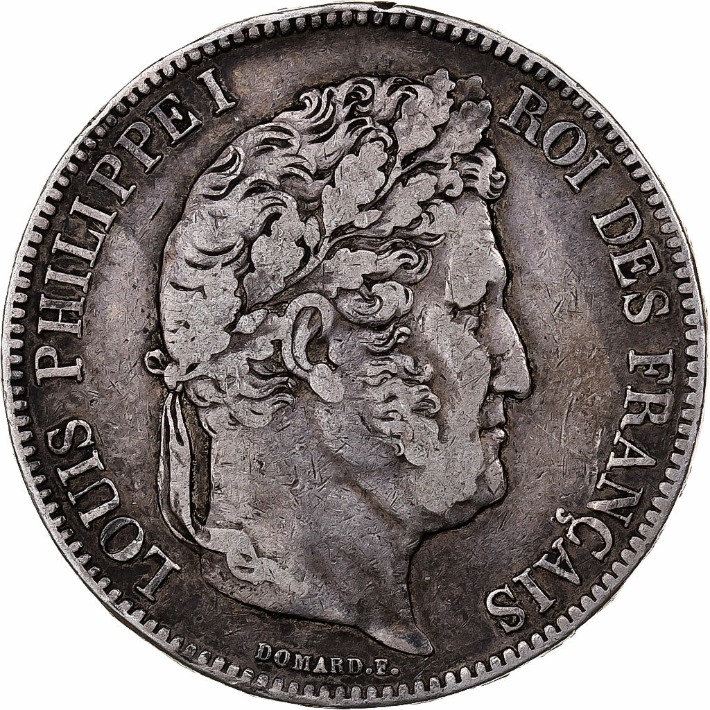 France, Louis-Philippe I, 5 Francs, 1832, Lille, Silver, VF(30-35), KM:749.13