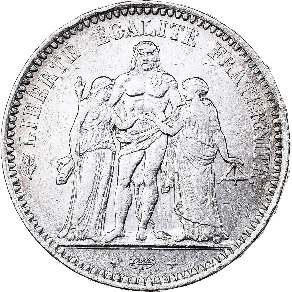 France, 5 Francs, Hercule, 1873, Paris, Silver, EF(40-45), Gadoury:745a