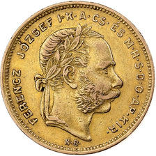 Hungary, Franz Joseph I, 8 Forint 20 Francs, 1874, Kormoczbanya, Gold