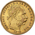 Hungría, Franz Joseph I, 8 Forint 20 Francs, 1889, Kormoczbanya, Oro, MBC+