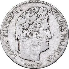 France, Louis-Philippe I, 5 Francs, 1839, Paris, Silver, VF(30-35), Gadoury:678