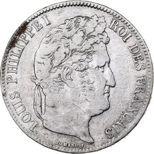 Francja, Louis-Philippe I, 5 Francs, 1837, Rouen, Srebro, VF(30-35)