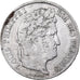 Francja, Louis-Philippe I, 5 Francs, 1837, Rouen, Srebro, VF(30-35)