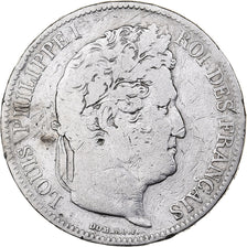 Frankrijk, Louis-Philippe I, 5 Francs, Louis-Philippe, 1833, Rouen, Zilver, FR