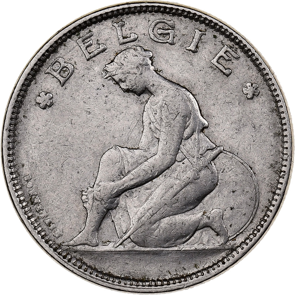 Belgique, Albert I, 2 Francs, 2 Frank, 1924, Nickel, TTB, KM:92