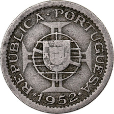 Guinea-Bissau, 2-1/2 Escudos, 1952, Copper-nickel, EF(40-45), KM:9