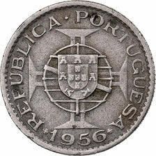 Angola, 2-1/2 Escudos, 1956, Copper-nickel, EF(40-45), KM:77