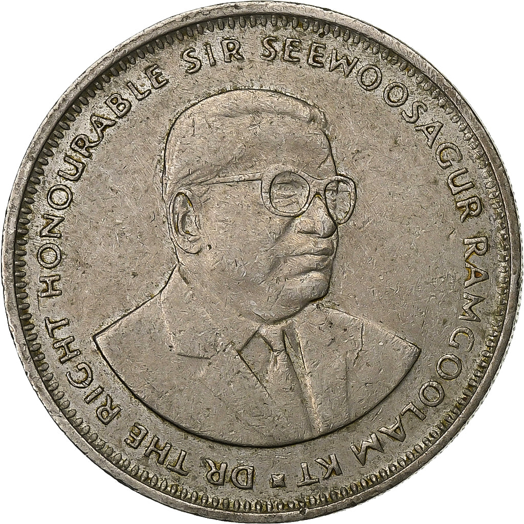 Maurice, Rupee, 1990, Cupro-nickel, TTB, KM:55
