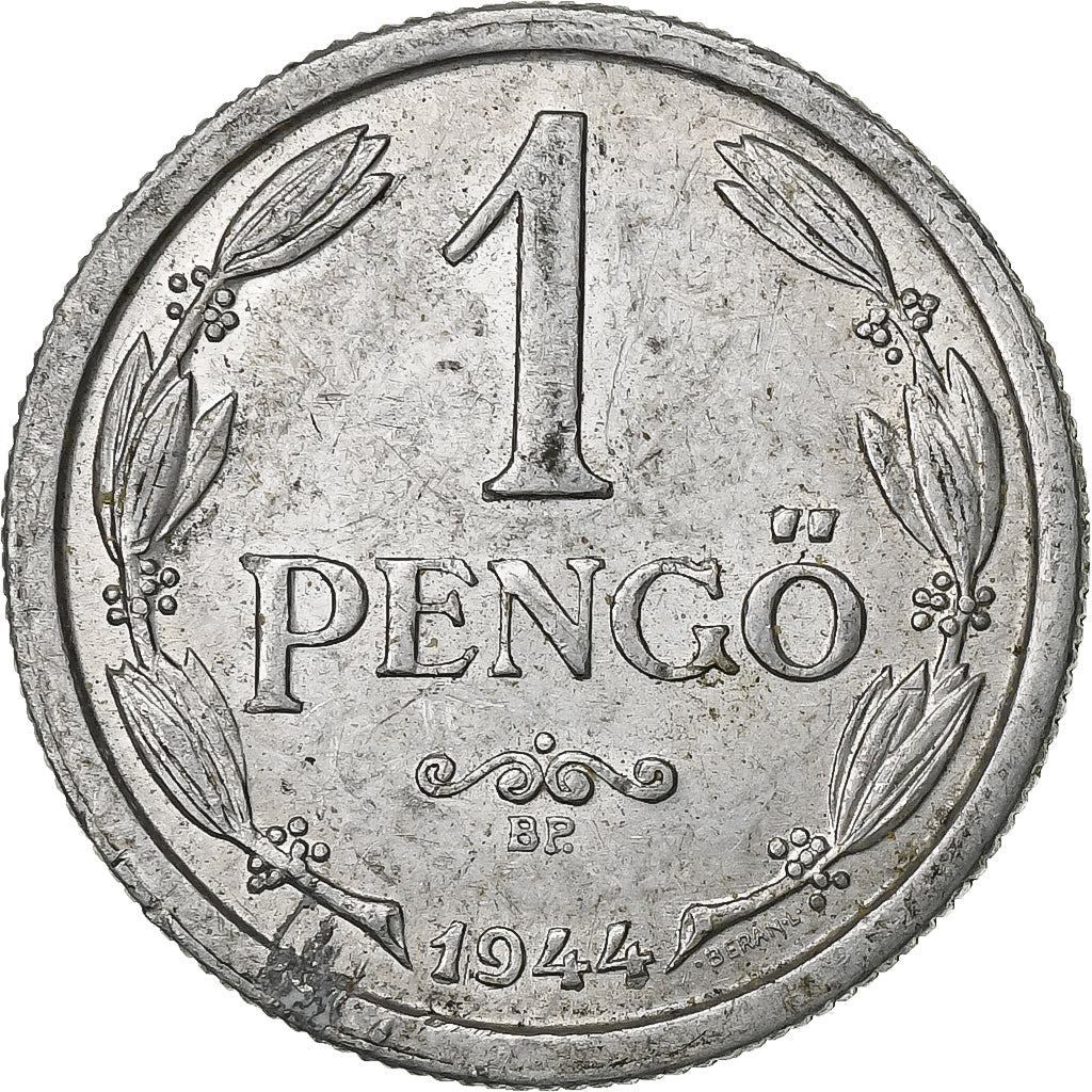Hungary, Pengo, 1944, Budapest, Aluminum, EF(40-45), KM:521