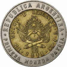 Argentina, Peso, 1995, Bi-metallico, BB+, KM:112.2