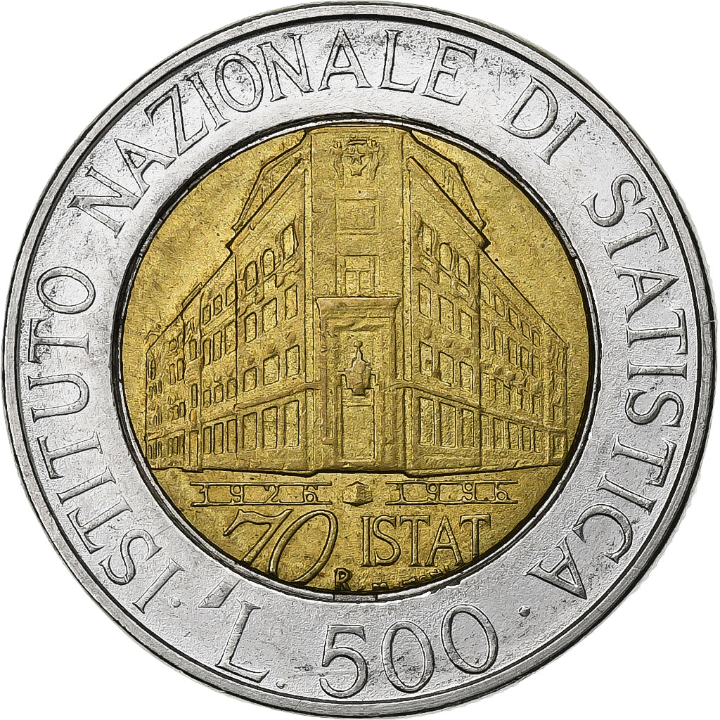 Italië, 500 Lire, 1996, Rome, Bi-Metallic, ZF+, KM:181