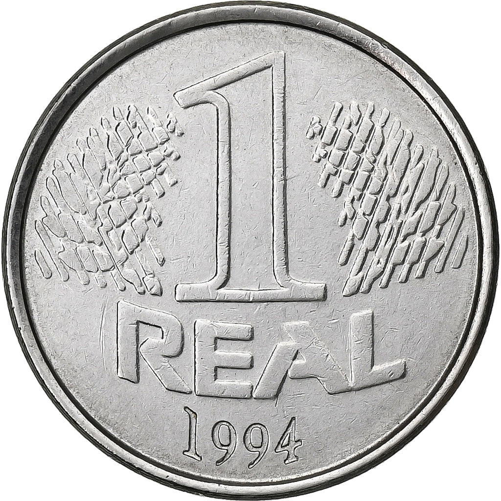 Brazylia, Real, 1994, Stal nierdzewna, AU(55-58), KM:636