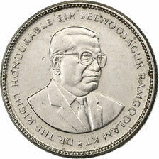 Mauritius, 20 Cents, 1987, Nickel plated steel, AU(55-58), KM:53