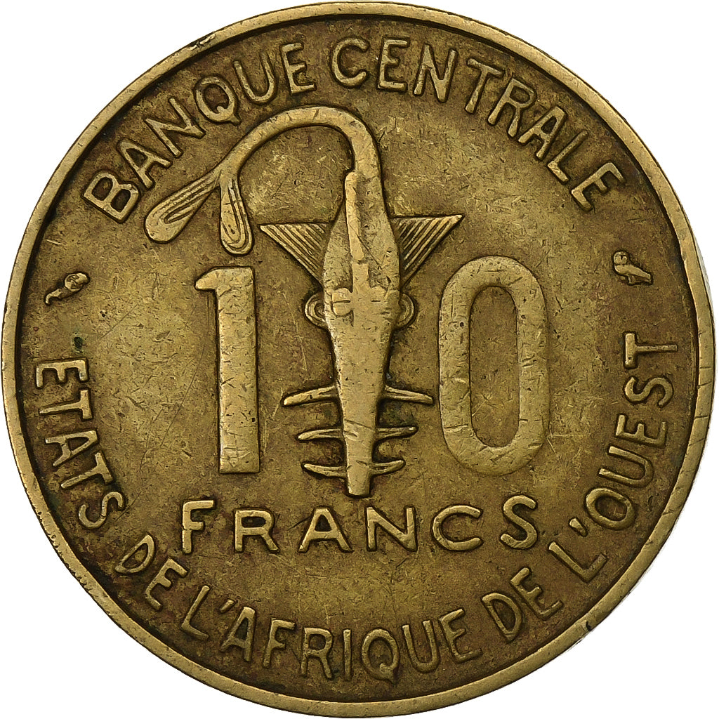 Stati dell'Africa occidentale, 10 Francs, 1969, Paris, Alluminio-nichel-bronzo